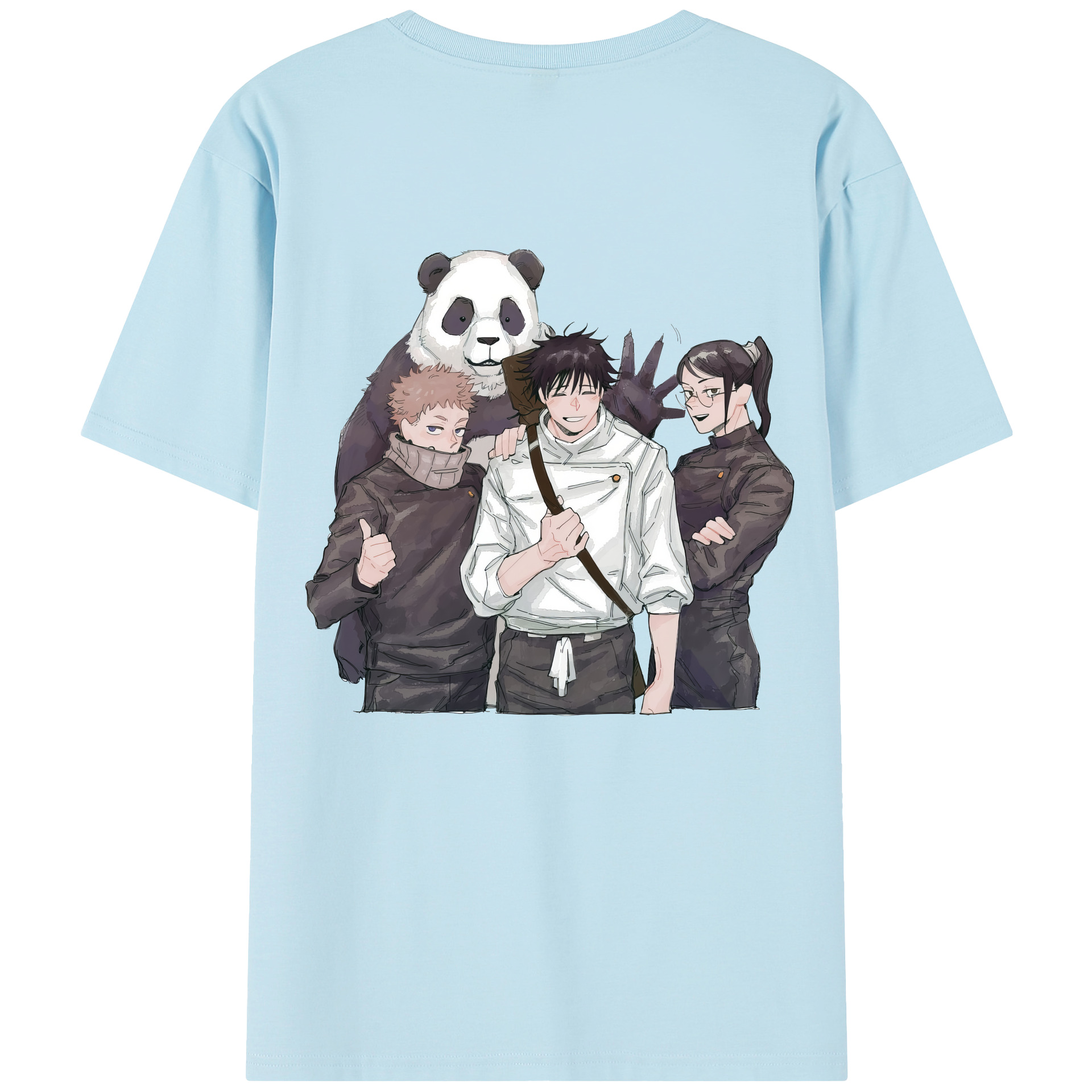 （画像用） 呪術廻戦 Jujutsu Kaisen 綿100％半袖Tシャツ（背面プリント）